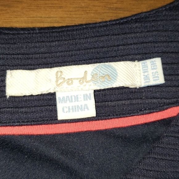 Boden Cordelia Ottoman Nautical Navy Blue Dress 6R - Picture 5 of 9